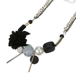 Black and Gray statement necklace